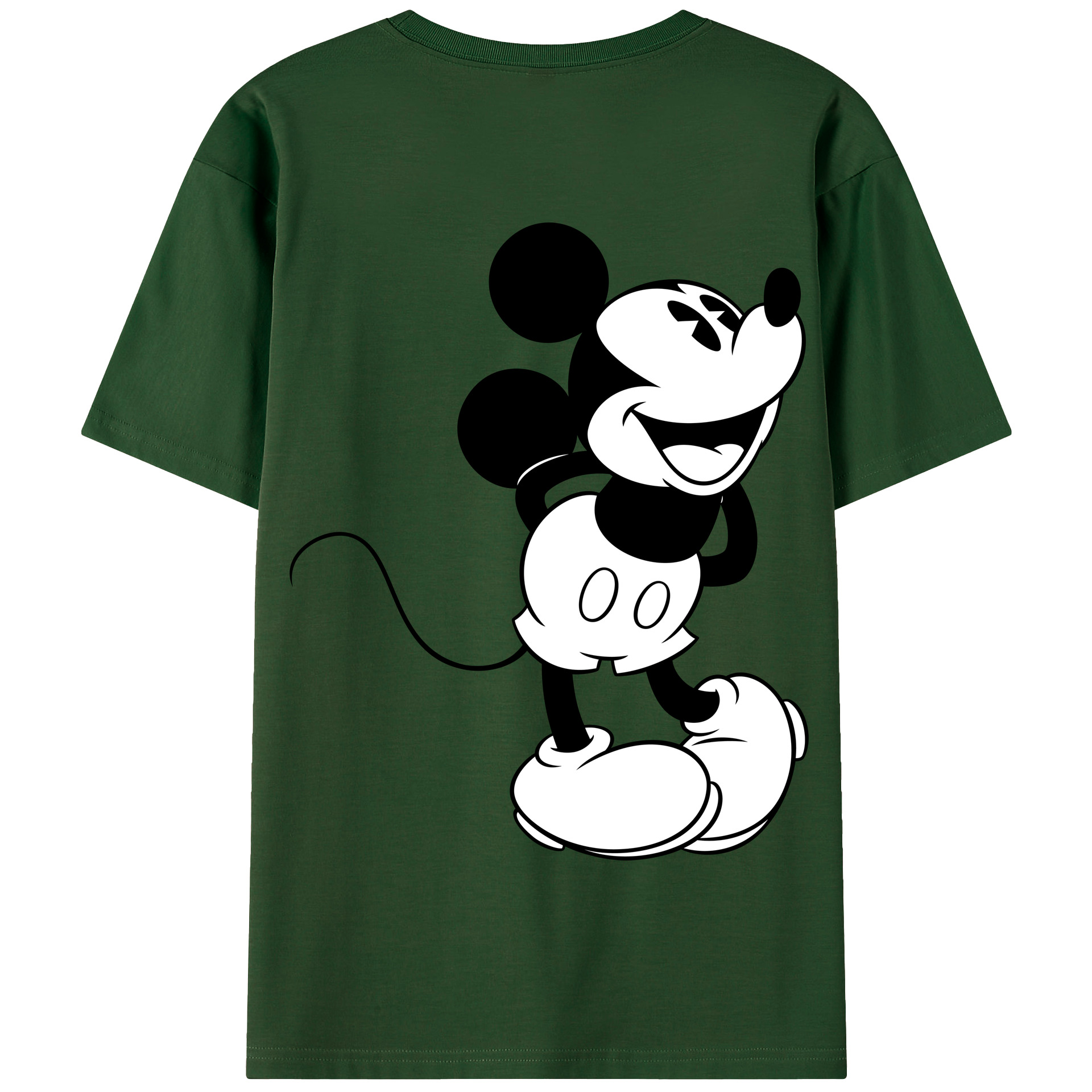 （画像用） ミッキーマウス Mickey Mouse 綿100％半袖Tシャツ（背面プリント）